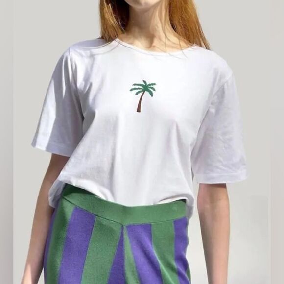 KULE Palm Tree Baja T-shirt NWT - Picture 1 of 8